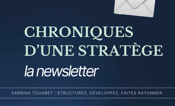 Newsletter Chroniques d'une stratège